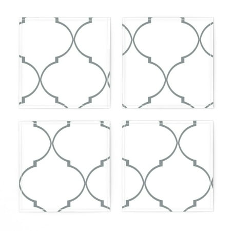 Linen Cotton Canvas Cocktail Napkins (Set of 4) - Trellis Gray Quatrefoil Ogee Classic Print Cloth Cocktail Napkins by Spoonflower
Linen Cotton Canvas Cocktail Napkins (Set of 4) - Trellis Gray Quatrefoil Ogee Classic Print Cloth Cocktail Napkins by Spoonflower