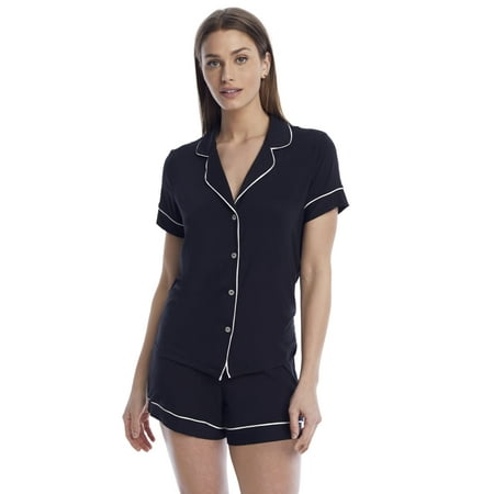 REVEAL Midnight Black Modal Short Ultra-Soft Pajama Set US Large NWOT
