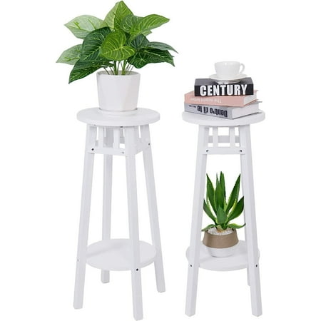 TYAPCS Wood Plant Stand White: 31 inch Tall Round End Table with 2 Tier Shelves Home Furnishing Modern Side Desk Indoor for Living Room Window Balcony Entryway Patio Garden Décor (2 Pack)
TYAPCS Wood Plant Stand White: 31 inch Tall Round End Table with 2 Tier Shelves Home Furnishing Modern Side Desk Indoor for Living Room Window Balcony Entryway Patio Garden Décor (2 Pack)