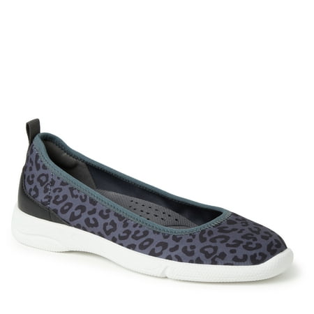 Dearfoams Women s Mia Ballet Flat Indoor/Outdoor Slip Ons