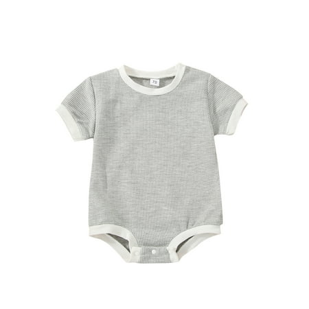 Newborn Baby Girls Boys Cotton Rompers Summer Infant Clothes Short Sleeve Plaid Knitted Jumpsuit
Newborn Baby Girls Boys Cotton Rompers Summer Infant Clothes Short Sleeve Plaid Knitted Jumpsuit