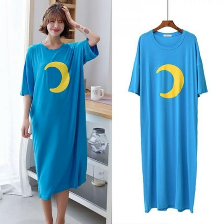 New Summer Short-sleeved Nightdress Cute Cartoon Sweet Dress Large Size Loose Home Nightdress
New Summer Short-sleeved Nightdress Cute Cartoon Sweet Dress Large Size Loose Home Nightdress