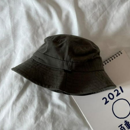 Children Canvas Simple Basin Hat Sun Hat Shading Fisherman Hat
