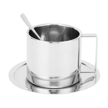 Milk Tea Cup Stainless Steel Coffee Mug Durable For Milk Water For Coffee Tea Beer Silver 280ML
Milk Tea Cup Stainless Steel Coffee Mug Durable For Milk Water For Coffee Tea Beer Silver 280ML