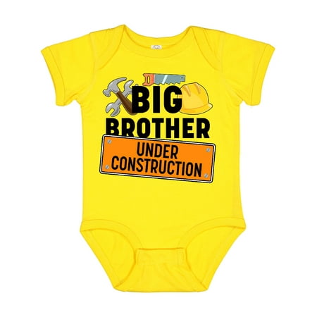 Inktastic Big Brother Under Construction Gift Baby Boy Bodysuit