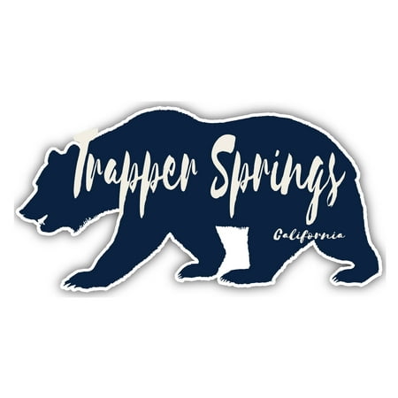 Trapper Springs California Souvenir 3x1.5-Inch Fridge Magnet Bear Design