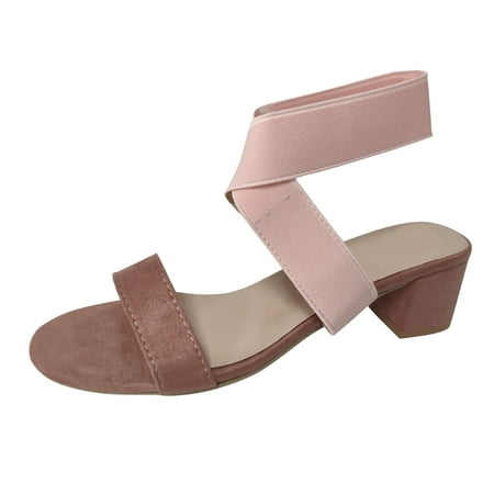 Pimfylm Closed Toe Sandals Women Women s Two Strap Open Toe Low Block Heels Sandals Dress Pumps Shoes Pink 7
Pimfylm Closed Toe Sandals Women Women s Two Strap Open Toe Low Block Heels Sandals Dress Pumps Shoes Pink 7
