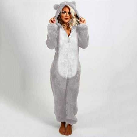 Winter Coats for Women Women Long Sleeve Hooded Jumpsuit Pajamas Casual Winter Warm Rompe Sleepwear Coats for Women Polyester Grey 4Xl
Winter Coats for Women Women Long Sleeve Hooded Jumpsuit Pajamas Casual Winter Warm Rompe Sleepwear Coats for Women Polyester Grey 4Xl