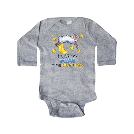 Inktastic I Love my Mimi to the Moon and Back Cute Sheep Gift Baby Boy or Baby Girl Long Sleeve Bodysuit
Inktastic I Love my Mimi to the Moon and Back Cute Sheep Gift Baby Boy or Baby Girl Long Sleeve Bodysuit