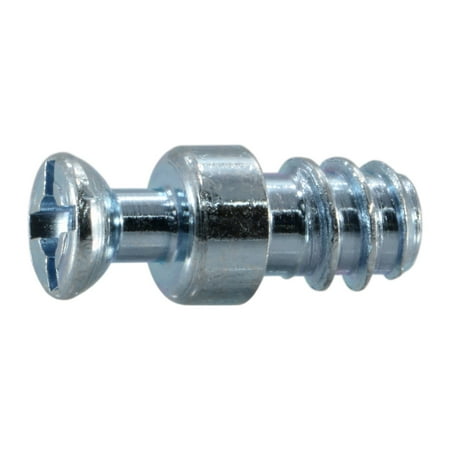 6mm x 17mm Zinc Plated Steel Wood Screw Connection Dowels (10 pcs.)