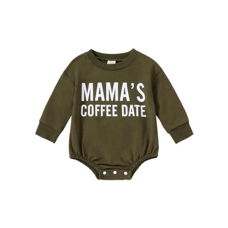 Qtinghua Newborn Infant Baby Boys Girls Sweatshirt Romper Letter Print Long Sleeve Jumpsuit Bodysuit Fall Clothes Green 6-9 Months
Qtinghua Newborn Infant Baby Boys Girls Sweatshirt Romper Letter Print Long Sleeve Jumpsuit Bodysuit Fall Clothes Green 6-9 Months