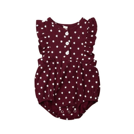 Infant Kid Baby Girl Sleeveless Star Print Romper Jumpsuit Casual Outfit Clothes
Infant Kid Baby Girl Sleeveless Star Print Romper Jumpsuit Casual Outfit Clothes