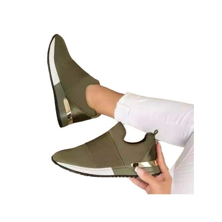 Woobling Women Slip-on Fashion Sneakers Breathable Jogging Shoes Comfortable Casual Shoes US Size 4.5-11.5
Woobling Women Slip-on Fashion Sneakers Breathable Jogging Shoes Comfortable Casual Shoes US Size 4.5-11.5