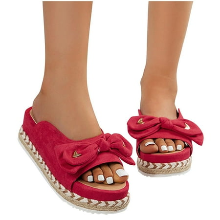 Summer Ladies Slippers Thick Soled Sandals Casual Women Shoes Bow Fish Mouth Slippers
Summer Ladies Slippers Thick Soled Sandals Casual Women Shoes Bow Fish Mouth Slippers