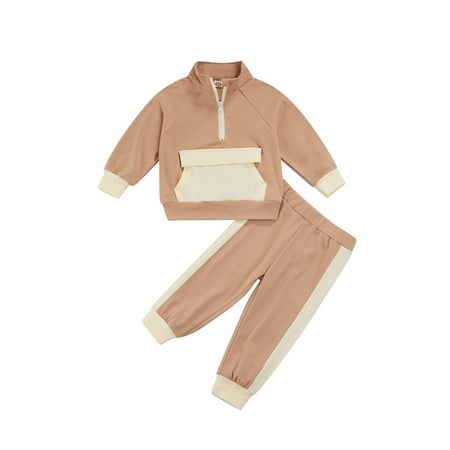 Kiapeise Toddler Baby Girls Color Bolck High Neck Zipper Sweatshirt Jogger Pants Tracksuit Outfits
Kiapeise Toddler Baby Girls Color Bolck High Neck Zipper Sweatshirt Jogger Pants Tracksuit Outfits
