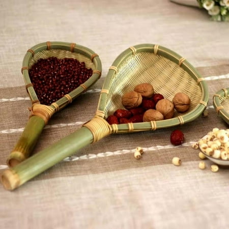 Wrea Handcrafted Bamboo Colander Spoon Natural Bamboo Mesh Sieve with Long Handle Food Skimmer Strainer Kitchen Cooking Supplies
Wrea Handcrafted Bamboo Colander Spoon Natural Bamboo Mesh Sieve with Long Handle Food Skimmer Strainer Kitchen Cooking Supplies