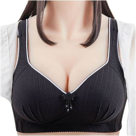 Frehsky bras for women Women s Bra Wire Free Underwear One-Piece Bra Everyday Underwear Black
Frehsky bras for women Women s Bra Wire Free Underwear One-Piece Bra Everyday Underwear Black