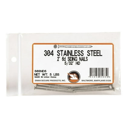 Swan Secure Swan Secure S6SND5 Siding Nail 2 Stainless Steel