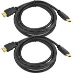 Ematic HDMI 1080p Cables, 6', 2pk