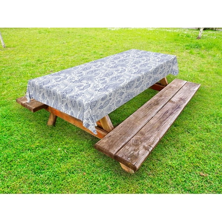 Paisley Outdoor Tablecloth Abstract Backgrounded Hand Drawn Style Pattern with Flowers Leaves and Buds Decorative Washable Fabric Picnic Tablecloth 58 X 104 Inches Black and White by Ambesonne
Paisley Outdoor Tablecloth Abstract Backgrounded Hand Drawn Style Pattern with Flowers Leaves and Buds Decorative Washable Fabric Picnic Tablecloth 58 X 104 Inches Black and White by Ambesonne