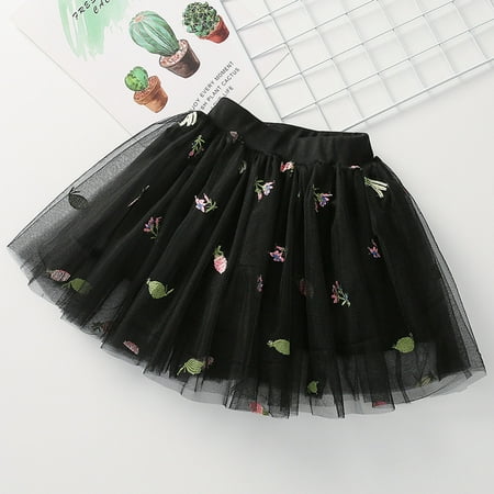 IROINNID Mini Tutu Skirt For Toddler Girls Cute Party Dance Solid Color Net Yarn Crimping Flowers Embroidery Tulle Skirt Black
IROINNID Mini Tutu Skirt For Toddler Girls Cute Party Dance Solid Color Net Yarn Crimping Flowers Embroidery Tulle Skirt Black