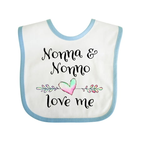 Inktastic Nonna and Nonno Love Me- Heart Grandchild Gift Baby Boy or Baby Girl Bib
Inktastic Nonna and Nonno Love Me- Heart Grandchild Gift Baby Boy or Baby Girl Bib