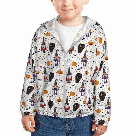 Goofa Halloween Gnome Printed Kids Zip-Up Hoodie Girls Boys UPF50+ Sun Protection Jacket Hooded Cooling Shirt-5 Years 
Goofa Halloween Gnome Printed Kids Zip-Up Hoodie Girls Boys UPF50+ Sun Protection Jacket Hooded Cooling Shirt-5 Years