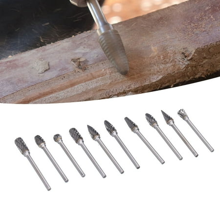 Octpeak 10Pcs Carbide Burr Set Alloy Tungsten Steel High Hardness Wide Application For Wood Carving Bits For Woodworking for Bits Carbide Burr Set
Octpeak 10Pcs Carbide Burr Set Alloy Tungsten Steel High Hardness Wide Application For Wood Carving Bits For Woodworking for Bits Carbide Burr Set