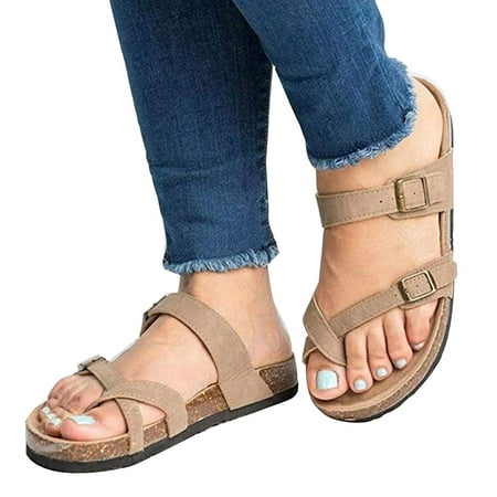 Cherryhome Womens Flat Sandals Strappy Open Toe Slingback CrissCross Casual Summer Slides
Cherryhome Womens Flat Sandals Strappy Open Toe Slingback CrissCross Casual Summer Slides