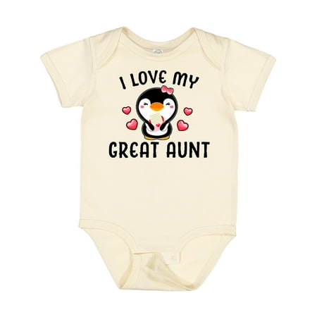 Inktastic I Love My Great Aunt with Cute Penguin and Hearts Gift Baby Girl Bodysuit
Inktastic I Love My Great Aunt with Cute Penguin and Hearts Gift Baby Girl Bodysuit