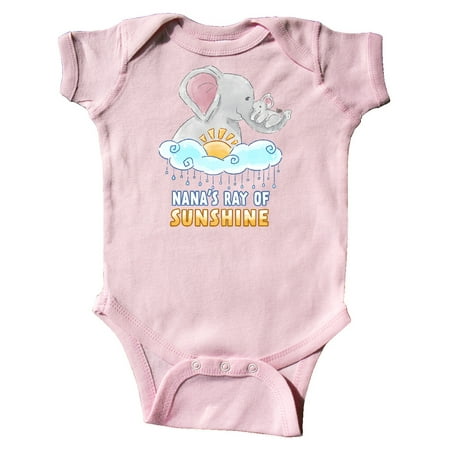 Inktastic Nana s Ray Of Sunshine Cute Elephants Rainclouds and Sun Gift Baby Boy or Baby Girl Bodysuit
Inktastic Nana s Ray Of Sunshine Cute Elephants Rainclouds and Sun Gift Baby Boy or Baby Girl Bodysuit