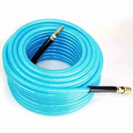 Interstate Pneumatics HU16-050H44BS 3/8 Inch 50 feet Light Blue PU Hose Kit with 1/4 Inch Brass S Coupler and Steel Plug
Interstate Pneumatics HU16-050H44BS 3/8 Inch 50 feet Light Blue PU Hose Kit with 1/4 Inch Brass S Coupler and Steel Plug