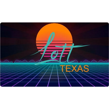 Lott Texas 4 X 2.25-Inch Fridge Magnet Retro Neon Design
