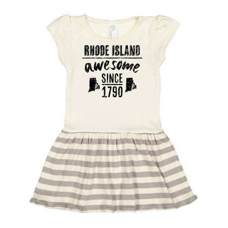 Inktastic Rhode Island Awesome Since 1790 Gift Toddler Girl Dress