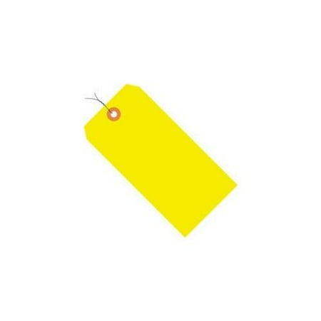 Fluorescent Yellow 13 Pt. Shipping Tags - Pre-Wired SHPG12023A