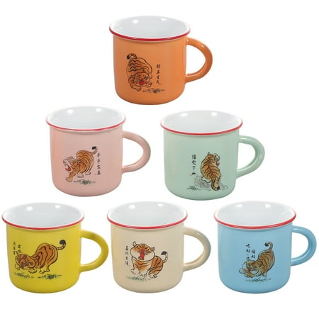 6Pcs Student Water Mug Handheld Water Cup Ceramic Water Mug Retro Water Mug Small Breakfast Mug
6Pcs Student Water Mug Handheld Water Cup Ceramic Water Mug Retro Water Mug Small Breakfast Mug