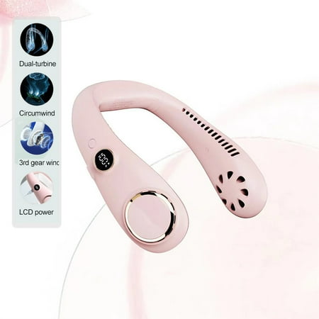 GoldenCC New Leafless Hanging Neck Fan Usb Portable Digital Display Hanging Neck Fan Lazy Hanging Neck Small Fan
GoldenCC New Leafless Hanging Neck Fan Usb Portable Digital Display Hanging Neck Fan Lazy Hanging Neck Small Fan
