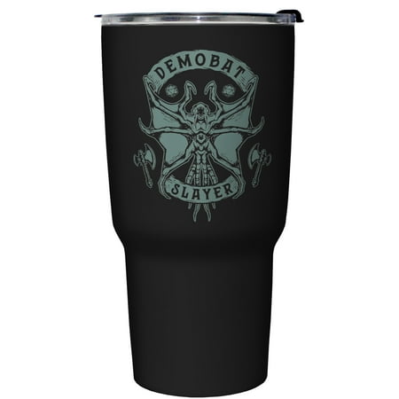 Stranger Things Demobat Axes Stainless Steel Tumbler w/Lid Black