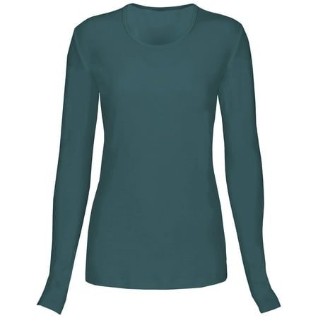 T Flex Womens Comfort Long Sleeve T-Shirt Underscrub Tee Layering Shirt Uniform