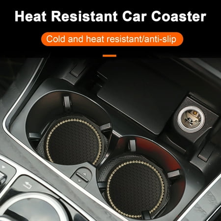 Gotofar Car Cup Coaster with Bling Rhinestone Round Shape Cup Holder Insert Coaster PVC Anti-scalding Heat Insulation Mat Auto Water Cup H Brown
Gotofar Car Cup Coaster with Bling Rhinestone Round Shape Cup Holder Insert Coaster PVC Anti-scalding Heat Insulation Mat Auto Water Cup H Brown