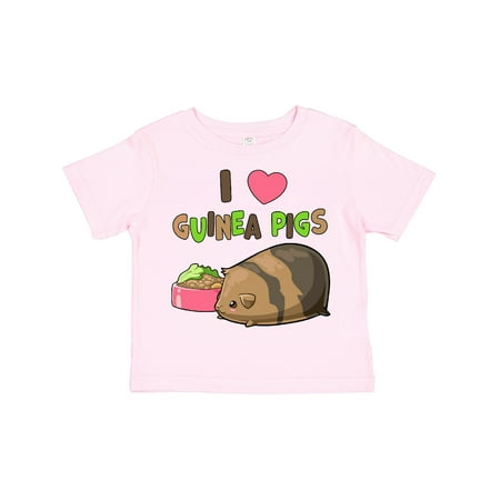 Inktastic I Love Guinea Pigs Gift Toddler Boy or Toddler Girl T-Shirt