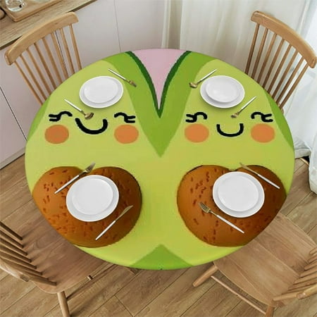 BCIIG Avocado Heart Kawaii Round Table Cover Stain Resistant Washable Indoor Outdoor Tablecloth Kitchen Dining Wedding Parties 100% Polyester Fiber 38-42
BCIIG Avocado Heart Kawaii Round Table Cover Stain Resistant Washable Indoor Outdoor Tablecloth Kitchen Dining Wedding Parties 100% Polyester Fiber 38-42