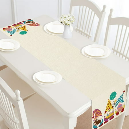 Linen Burlap Table Runner Happy Easter Dresser Scarf Table Single Sided Table Runner Table Decoration for Dinner Parties & Events,11.8*71in
Linen Burlap Table Runner Happy Easter Dresser Scarf Table Single Sided Table Runner Table Decoration for Dinner Parties & Events,11.8*71in
