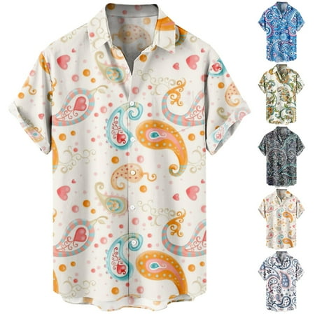 Mens Kids Casual Button Down Short Sleeve Polo Shirts Lapel Print Summer Tops For Men
Mens Kids Casual Button Down Short Sleeve Polo Shirts Lapel Print Summer Tops For Men