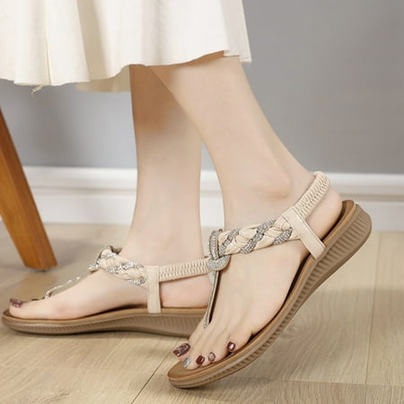 Summer Women Fashion Sandals Beach Retro Rhinestone Summer Pearl Open Toe Casual Comfortable Sandals
Summer Women Fashion Sandals Beach Retro Rhinestone Summer Pearl Open Toe Casual Comfortable Sandals
