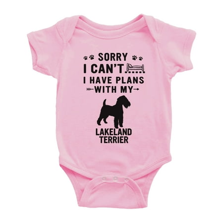 Sorry I Can t I Have Plans With My Lakeland Terrier Love Pet Dog Funny Baby Bodysuit (Pink 0-3 Months)
Sorry I Can t I Have Plans With My Lakeland Terrier Love Pet Dog Funny Baby Bodysuit (Pink 0-3 Months)