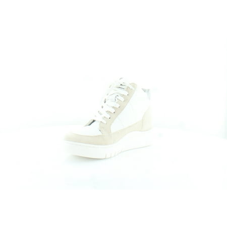 Naturalizer Hadley-Hi Women s Fashion Sneakers White/Grey Size 7.5 M