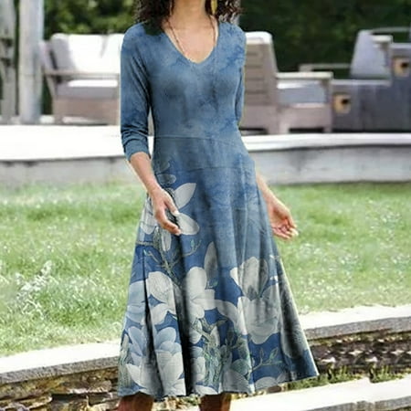 Zedker Plus Size Dresses for Wedding Guest Midi Length Dresses for Wedding Guest Women Formal Women Casual Print Thin 3/4 Sleeves V Neck Dress
Zedker Plus Size Dresses for Wedding Guest Midi Length Dresses for Wedding Guest Women Formal Women Casual Print Thin 3/4 Sleeves V Neck Dress