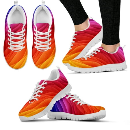 Cool Rainbow Psychedelic Design Sneakers Comfortable Women s Sneakers Lightweight Lace-up Flats Casual Sneakers
Cool Rainbow Psychedelic Design Sneakers Comfortable Women s Sneakers Lightweight Lace-up Flats Casual Sneakers