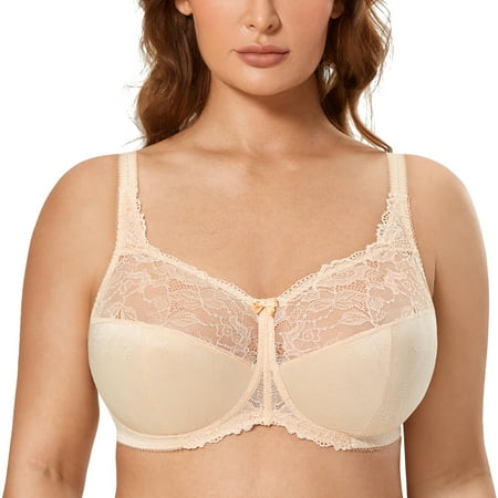DELIMIRA Women s Plus Size Lace Wireless Bras Support Unlined Full Coverage Bras
DELIMIRA Women s Plus Size Lace Wireless Bras Support Unlined Full Coverage Bras